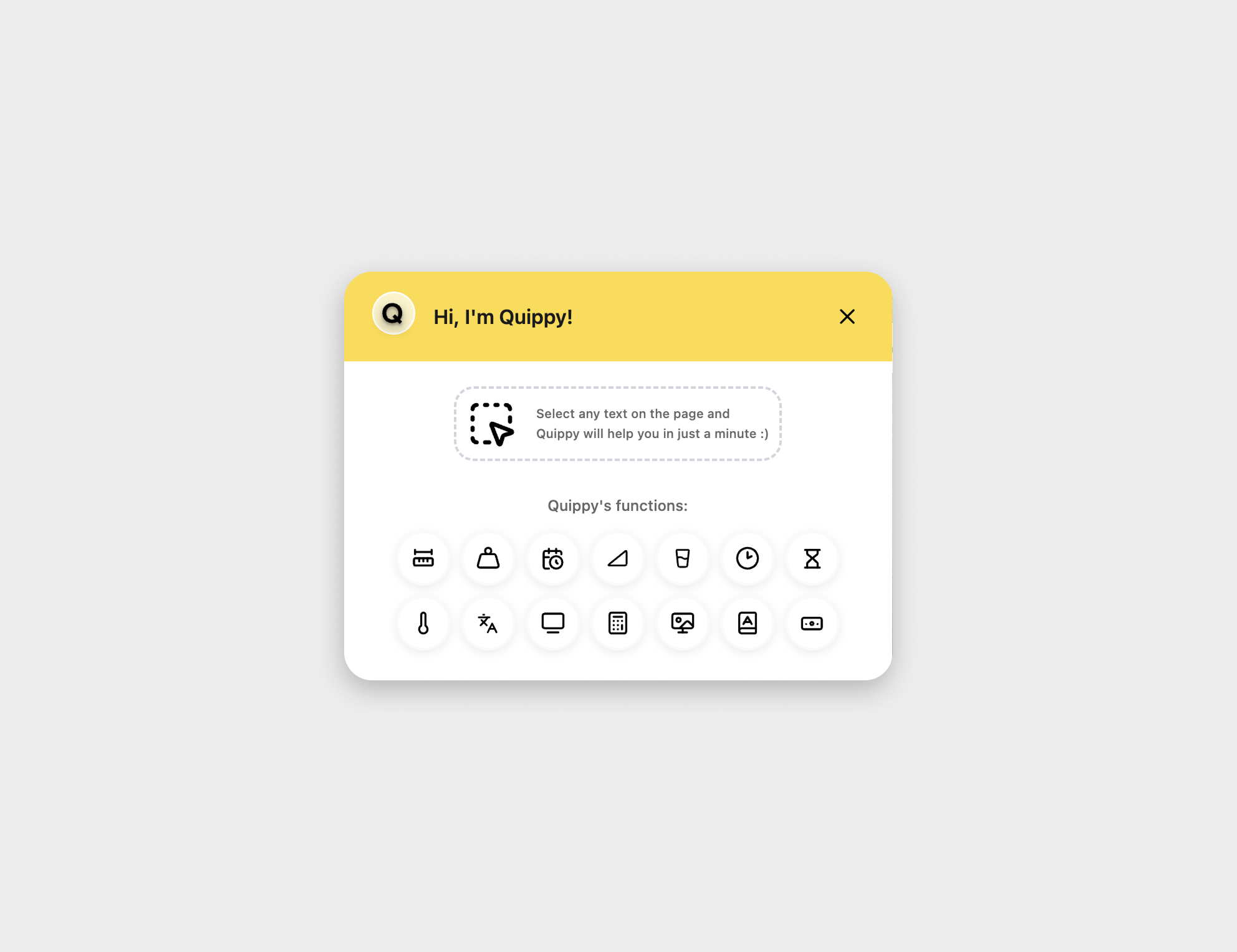 Quippy browser extension